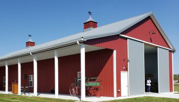 A social carriage barn built by The Amish Tradesmen in Seaford, Delaware.