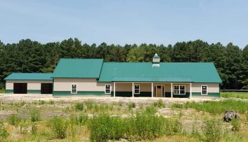 Haney 40x90 Ranch Style with Attached 3Bay Garage - The Amish Tradesman