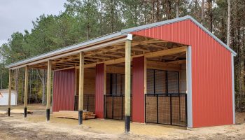 Messick 24x48x12 Barn - The Amish Tradesman
