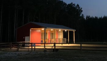 Messick Barn at Night - The Amish Tradesman